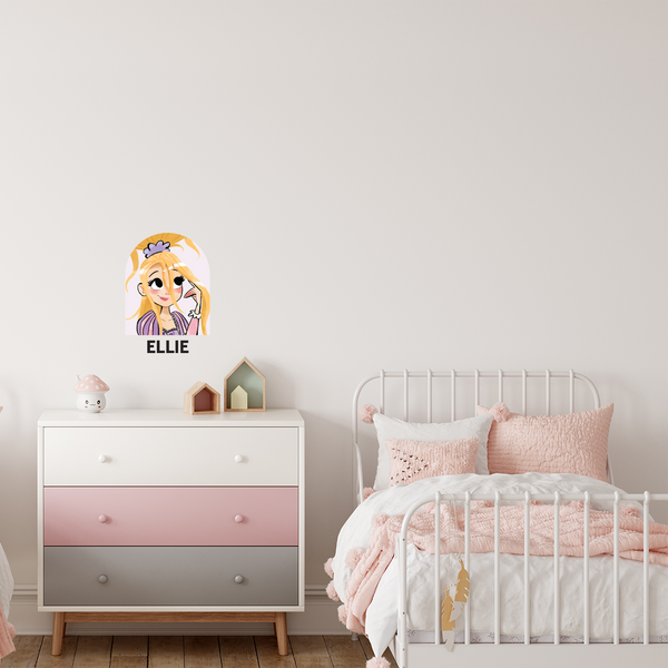 Messy Cute Princess Dome Fabric Decal