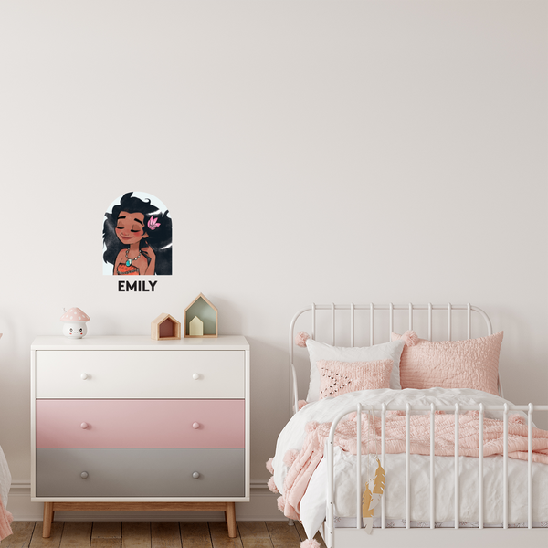 Messy Cute Princess Dome Fabric Decal