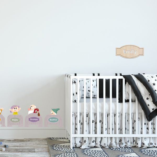 Slumbering with the Seven Dwarves Fabric Decal Set