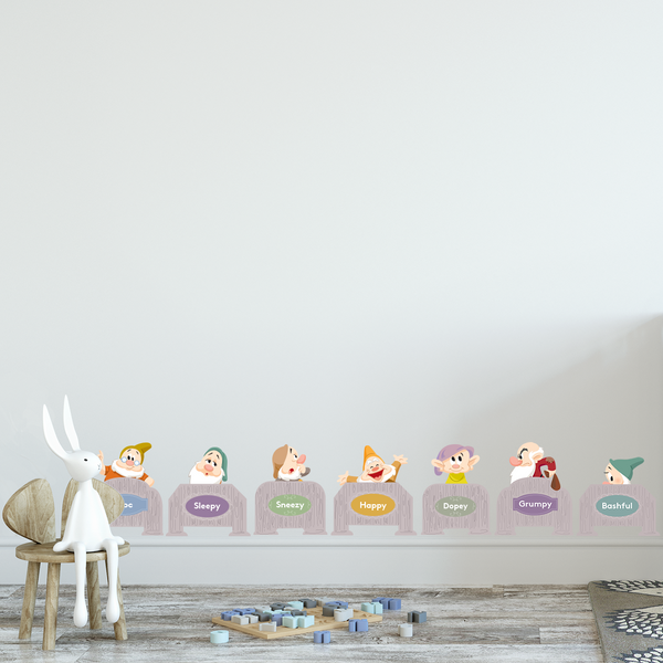 Slumbering with the Seven Dwarves Fabric Decal Set