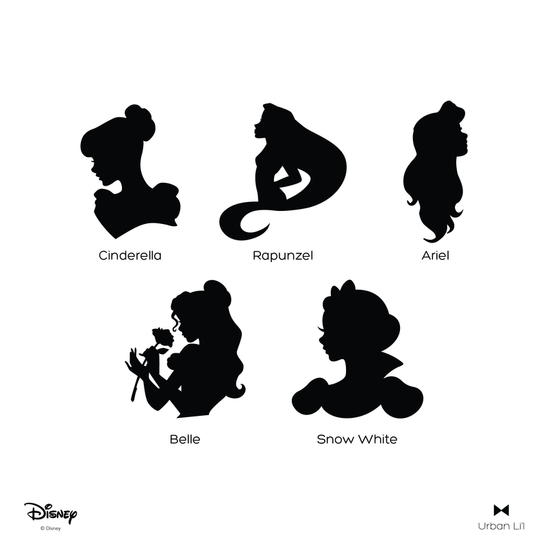 Disney Princesses Silhouettes Wall Decal