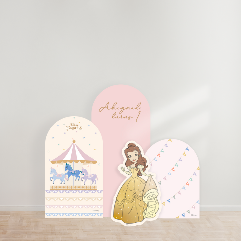 Disney Princesses Carousel Party Backdrop Boards