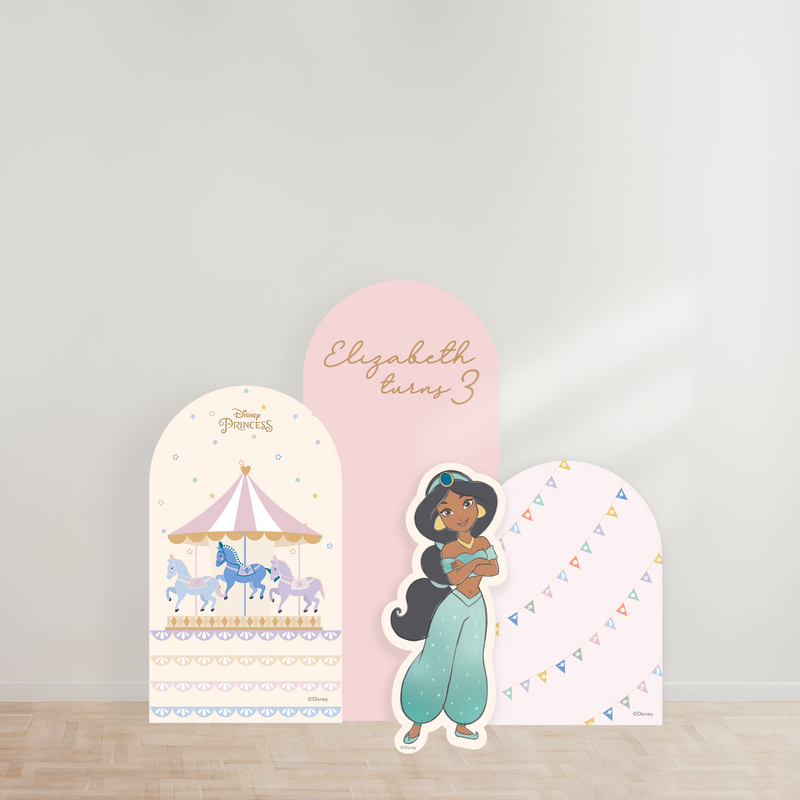 Disney Princesses Carousel Party Backdrop Boards