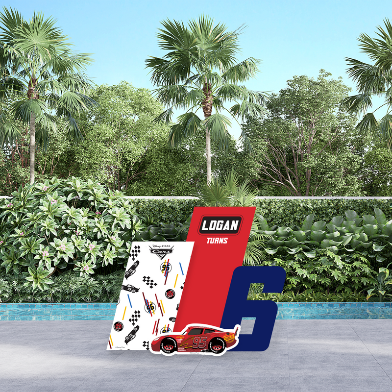 Disney Pixar Cars Let’s Race! Party Backdrop Boards