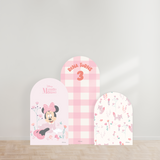 Mickey & Minnie Pastel Forest Animals Party Backdrop Boards