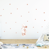 Minnie Watercolour Polkadots Fabric Decal
