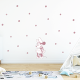 Minnie Watercolour Polkadots Fabric Decal