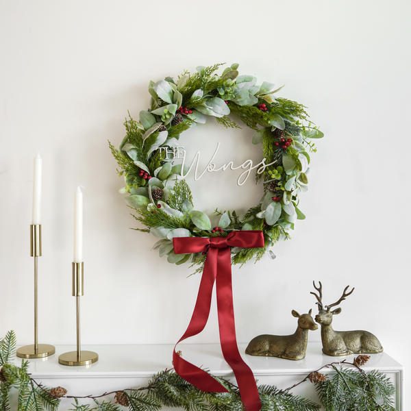 Holly Jolly Christmas Wreath Set
