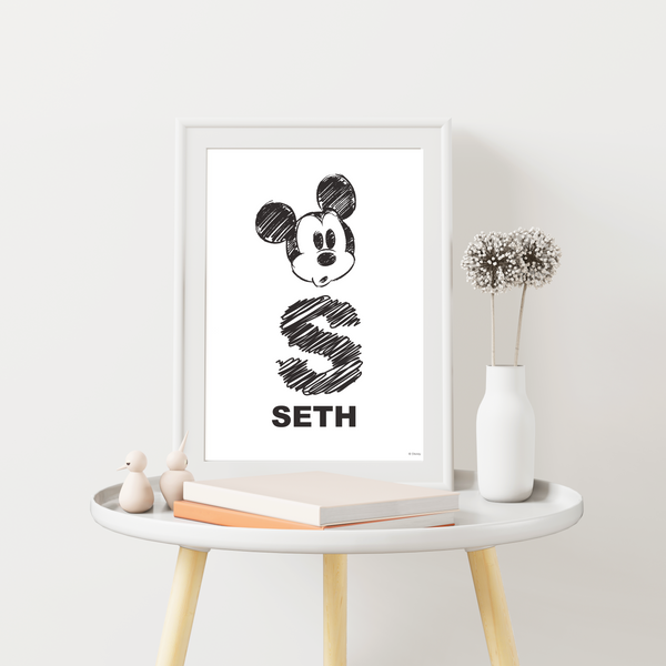 Dazing Mickey Custom Name Poster