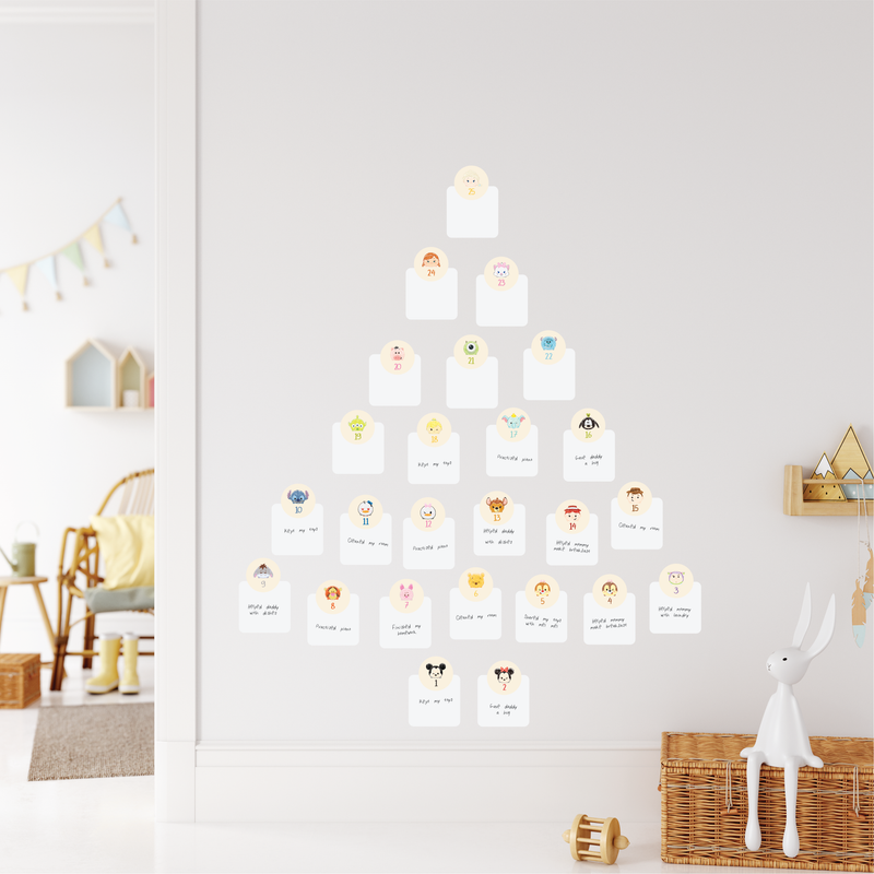 Tsum Tsum Advent Calendar Fabric Decal