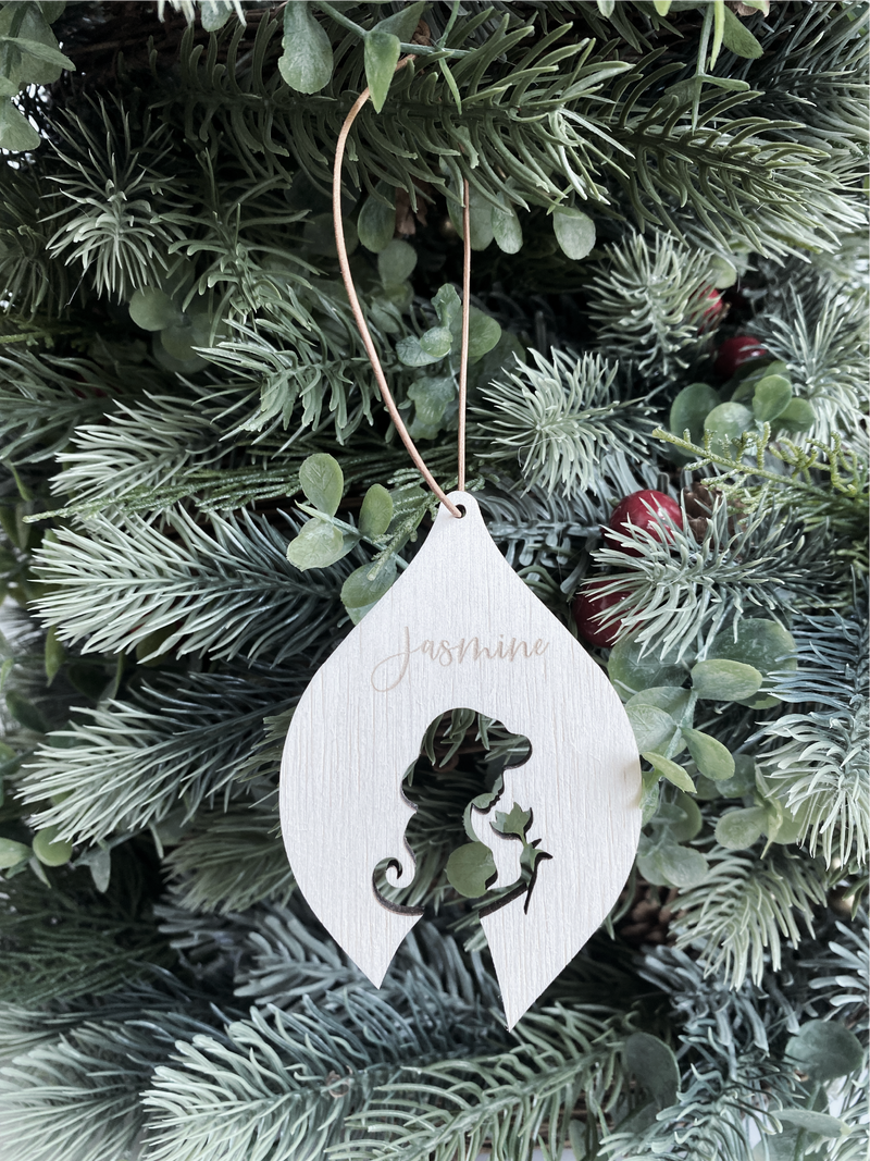 Disney Princess Silhouette Bulb Ornament