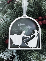Frozen Silhouette Dome Ornament