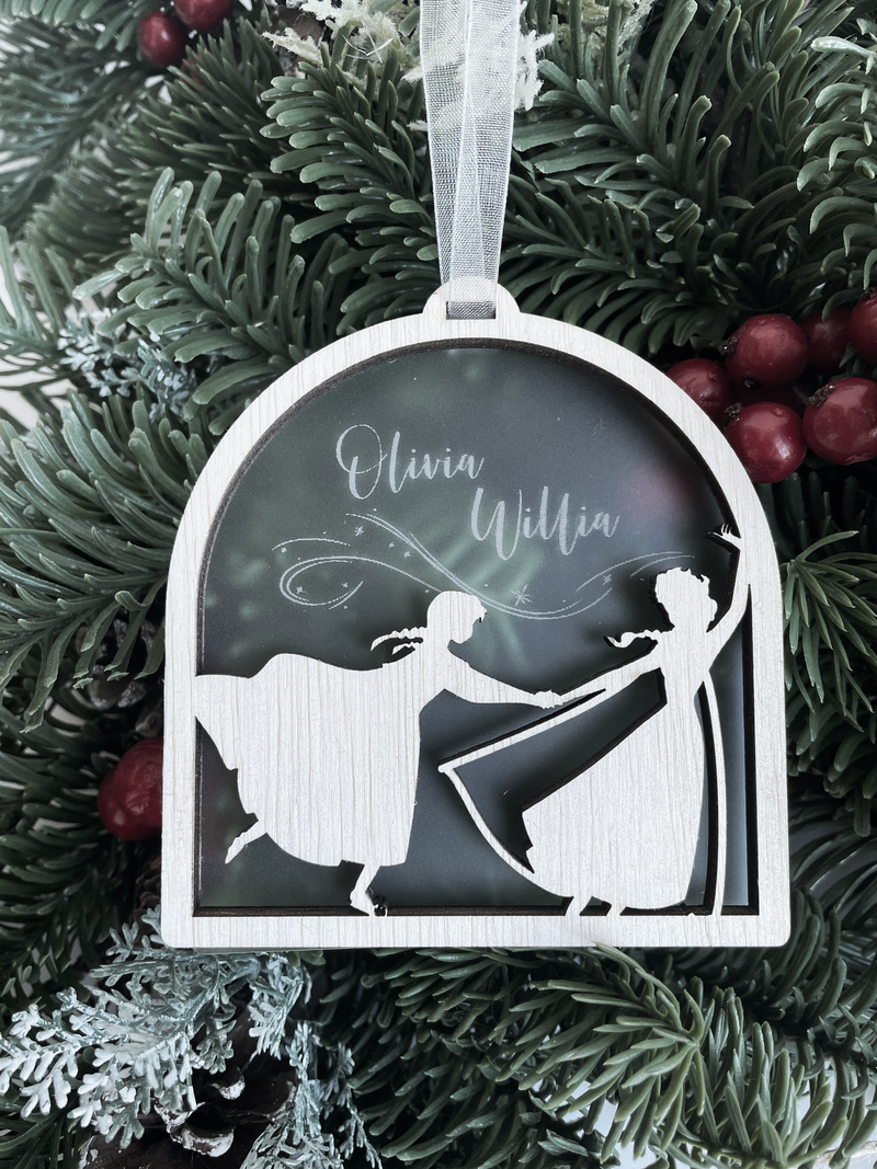 Frozen Silhouette Dome Ornament