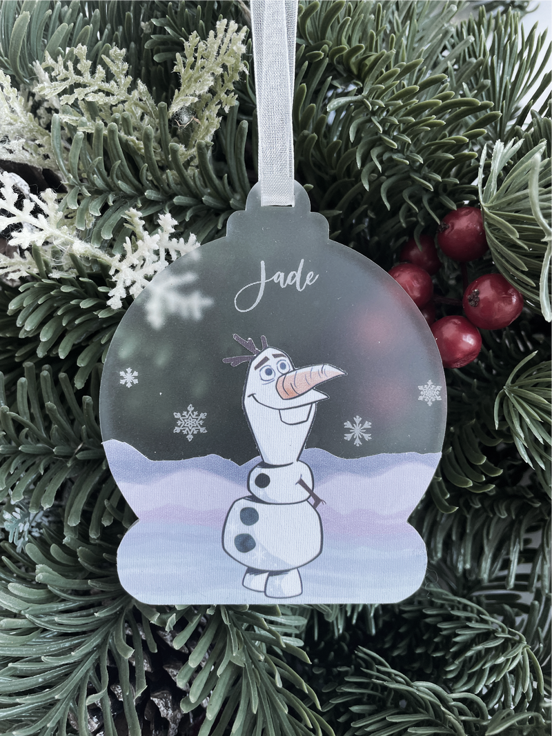 Frozen Snowglobe Ornament