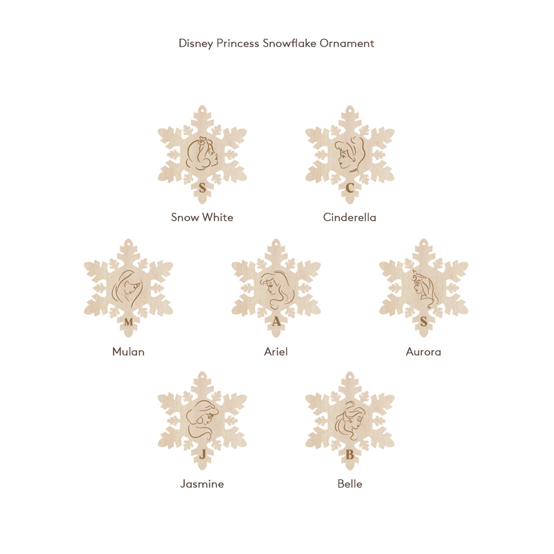 Disney Princess Snowflake Ornament