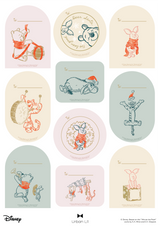 Winnie the Pooh & Friends Christmas Gift Tag Stickers