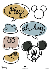 Mickey Line Art Fabric Decal