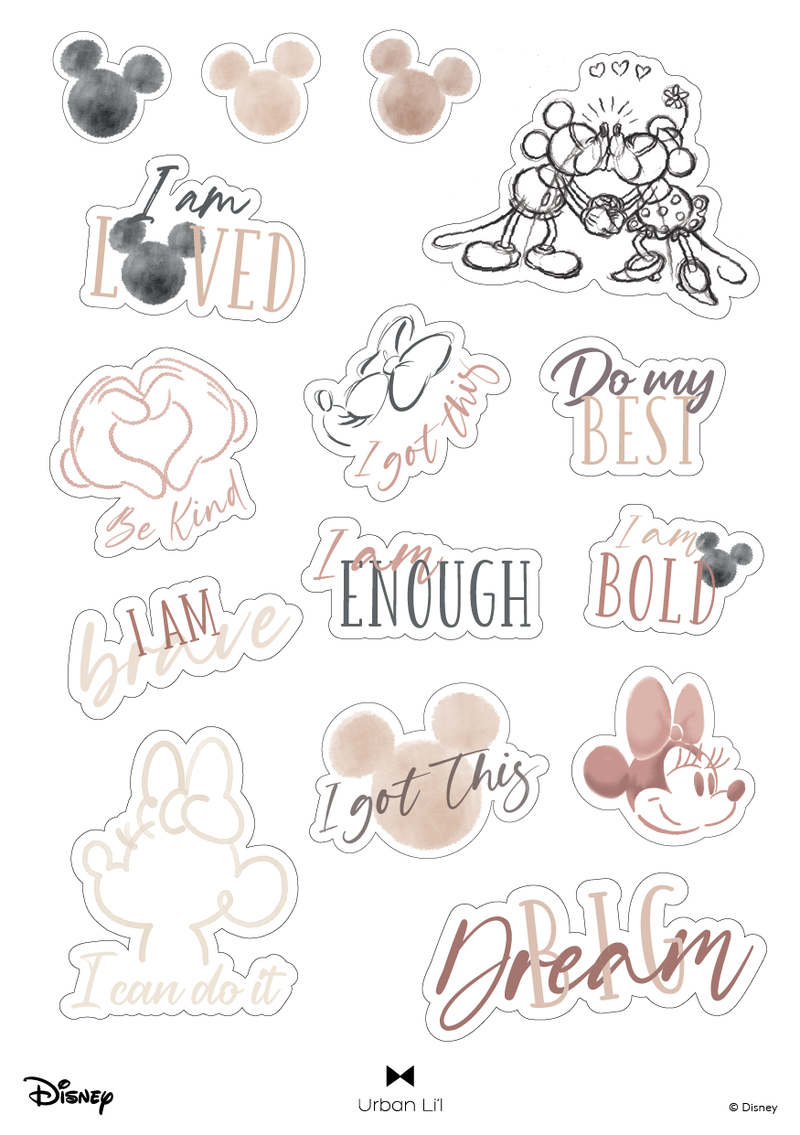 Mickey & Minnie Affirmations Sticker Pack