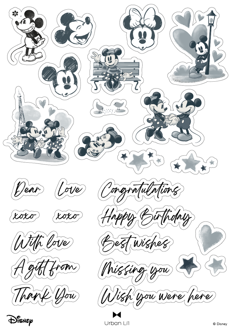 Mickey & Minnie Greetings Sticker Pack
