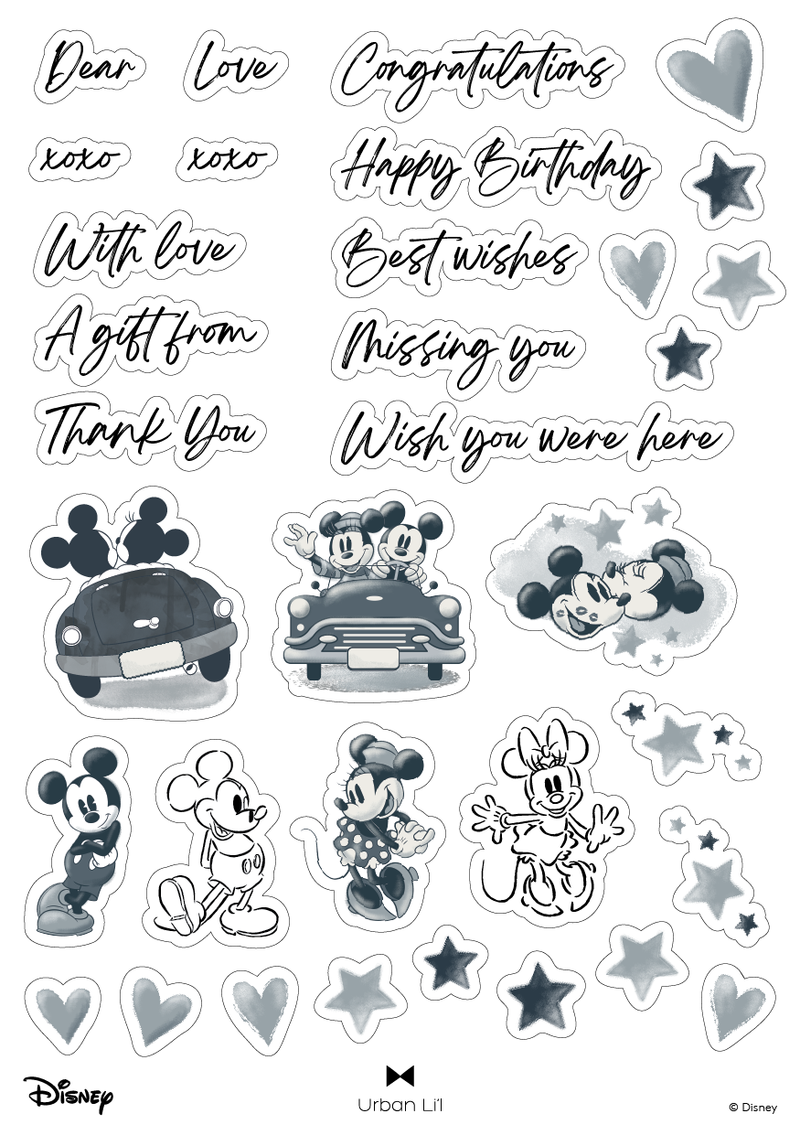 Mickey & Minnie Greetings Sticker Pack