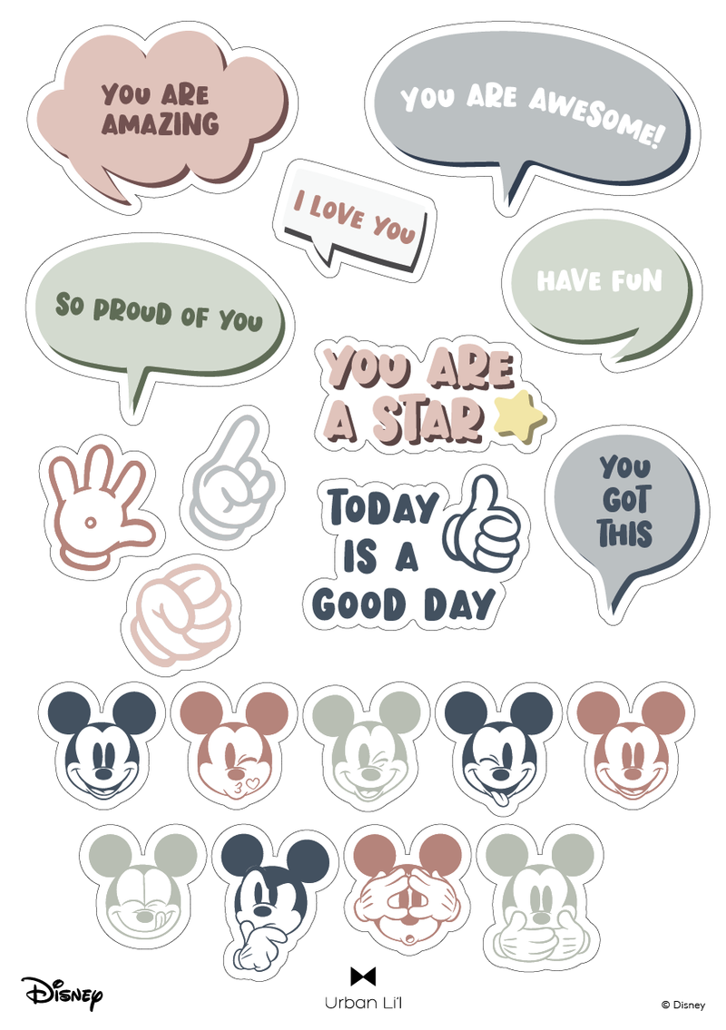 Mickey Lunch Box Sticker Pack