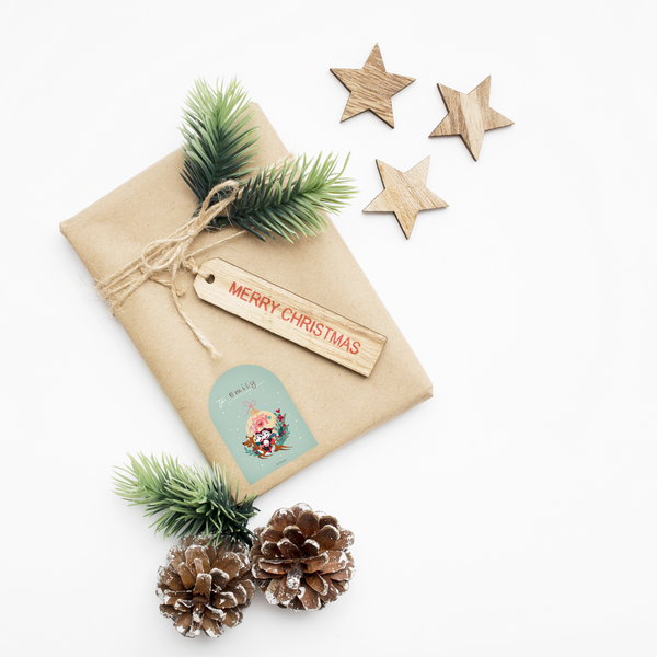 Mickey & Friends Christmas Gift Tag Stickers