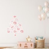 Disney Princesses Christmas Tree Fabric Decal