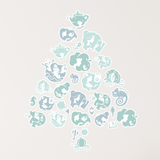 Disney Princesses Christmas Tree Fabric Decal