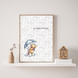 Winnie The Pooh & Friends Rain Check Poster