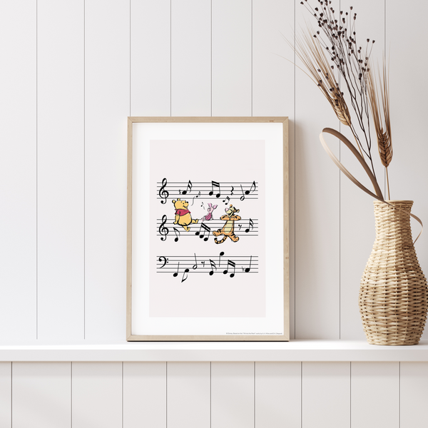 Winnie The Pooh & Friends Whimsical Notes Poster