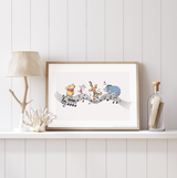 Winnie The Pooh & Friends Whimsical Notes Poster