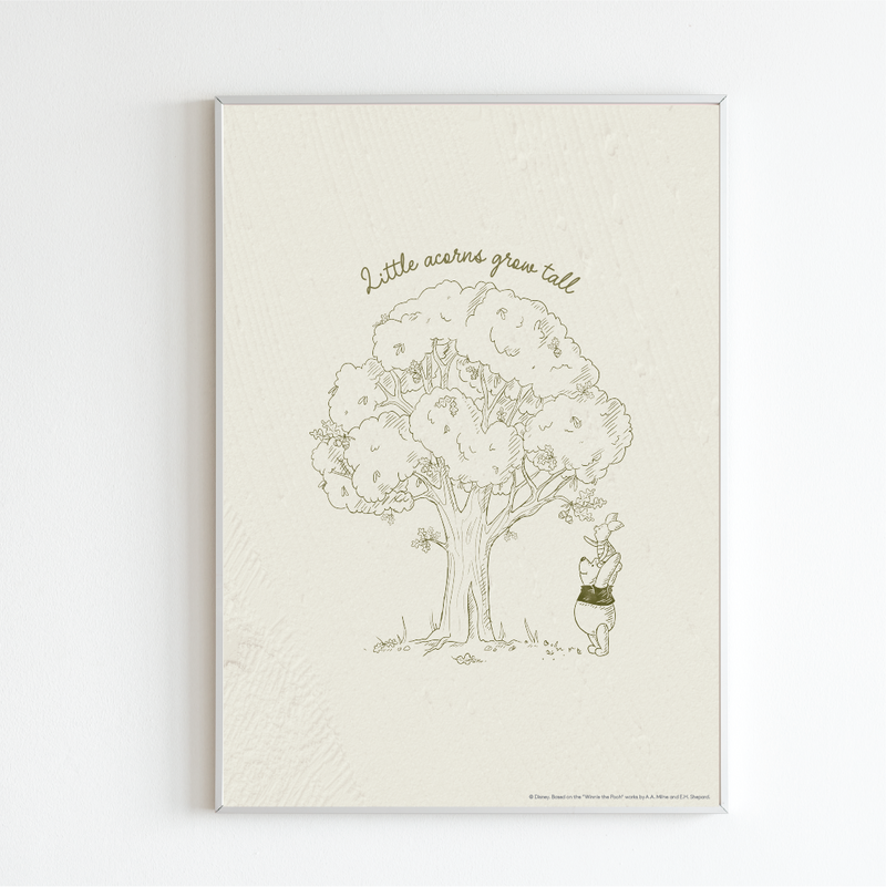 Pooh & Piglet Tree In The Woods Poster