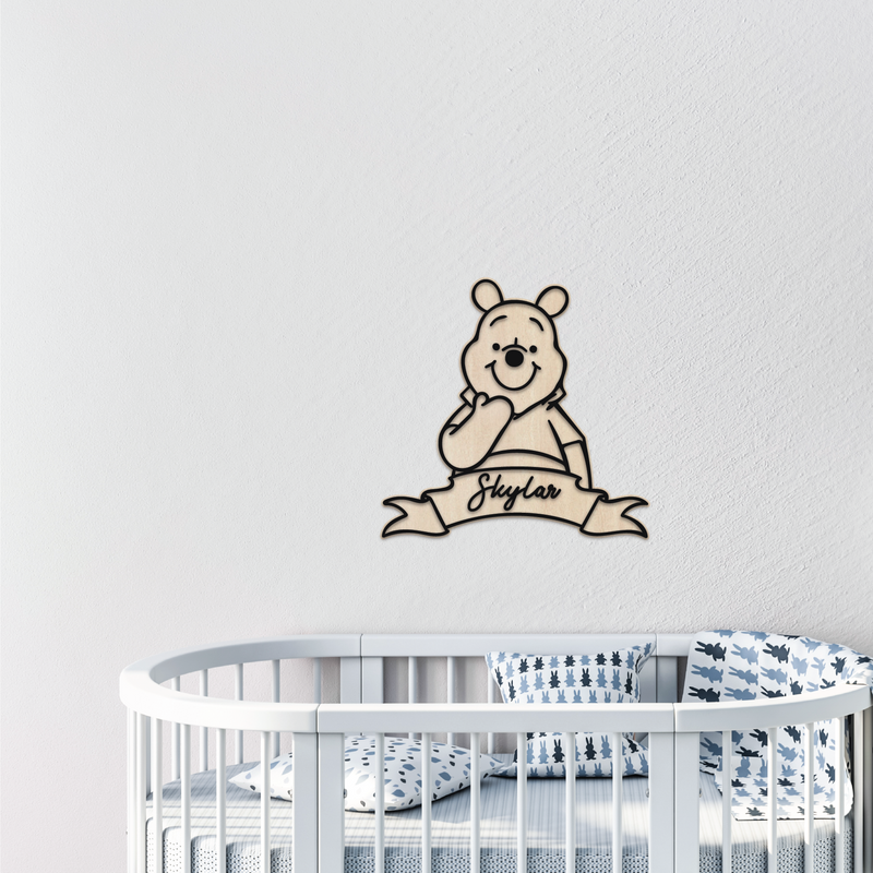 Winnie The Pooh & Friends Ribbon Plaque