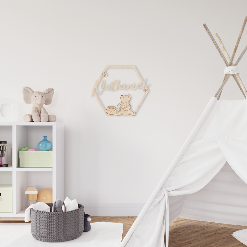 Winnie The Pooh Honeycomb Plaque