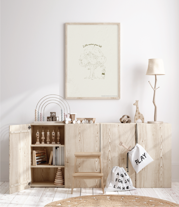 Pooh & Piglet Tree In The Woods Poster