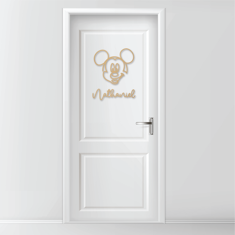 Mickey Line Art Plaque