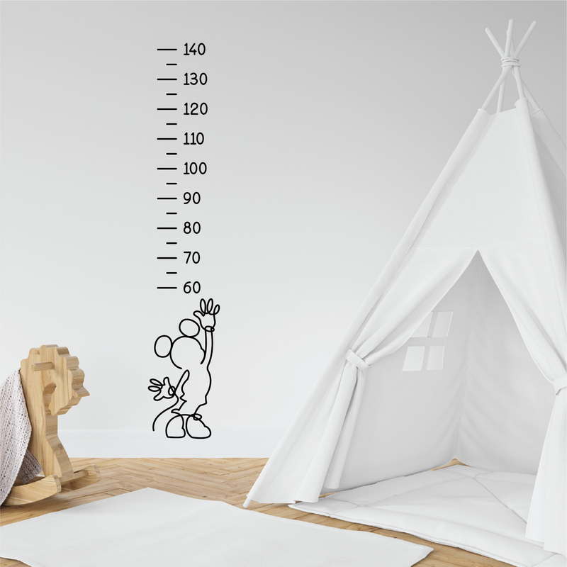 Mickey Line Art Height Chart
