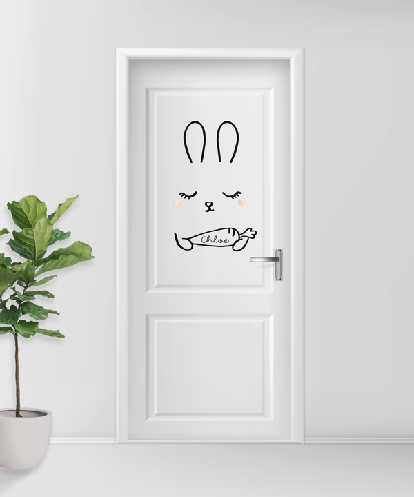 Bunny Door Decal