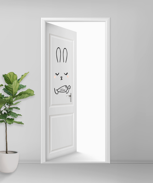 Bunny Door Decal