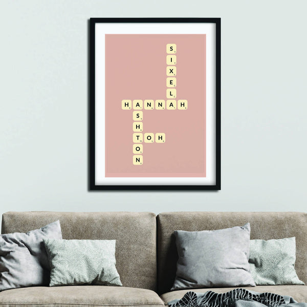 Family Scrabble Poster - Urban Li'l