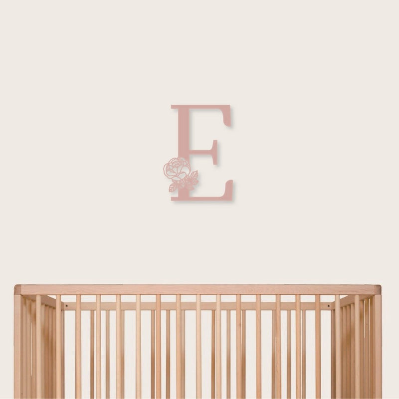 Floral Alphabet Plaque - Initial
