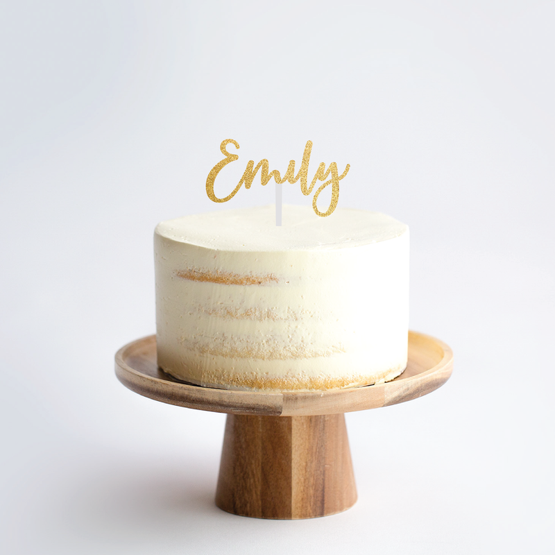 Glitter Cake Topper