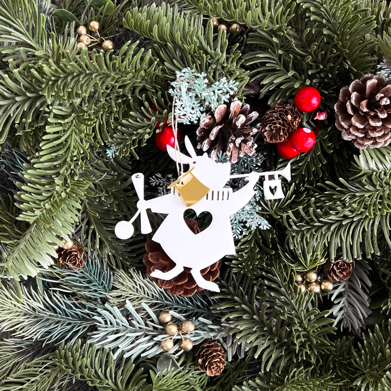 Alice in Wonderland Whimsical Silhouette Ornament