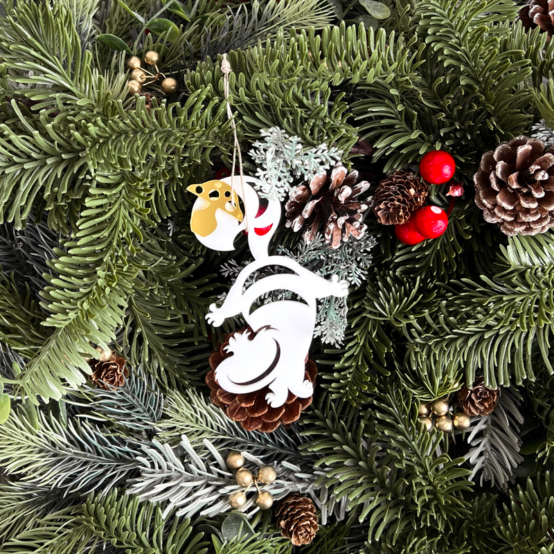 Alice in Wonderland Whimsical Silhouette Ornament