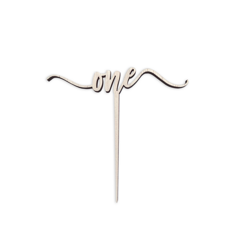 One Swirl Cake Topper
