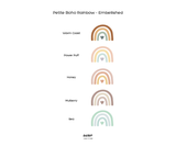 Boho Petite Rainbow Fabric Decal - Embellished