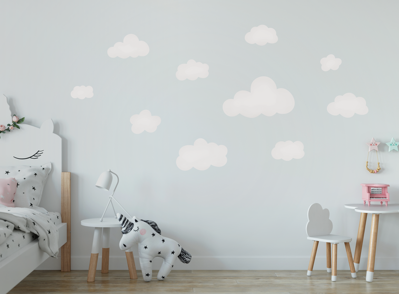 Jumbo Clouds Fabric Decal