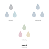 Watercolour Raindrops Fabric Decal by Urban Lil for Kuhl Home