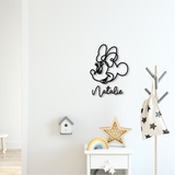Minnie Line Art Plaque
