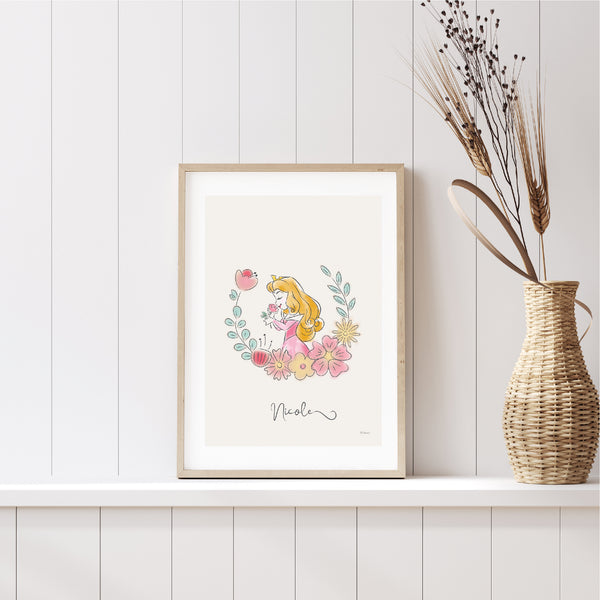 Disney's Princess Watercolour Poster